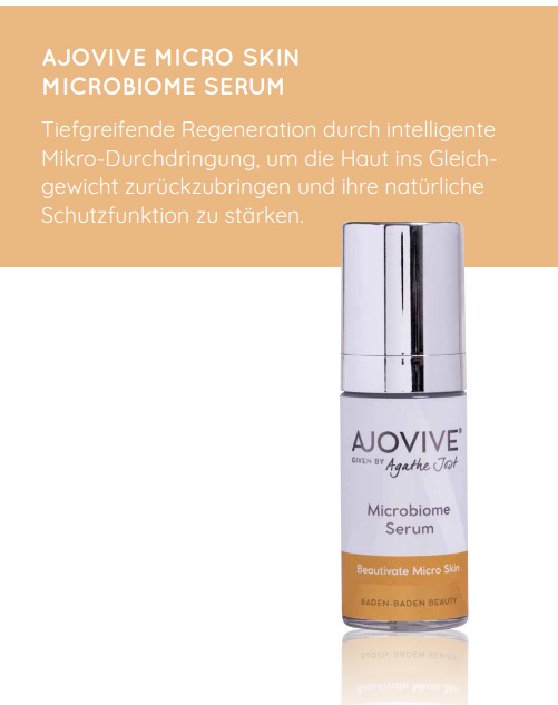 ajovive micro skin microbiome serum