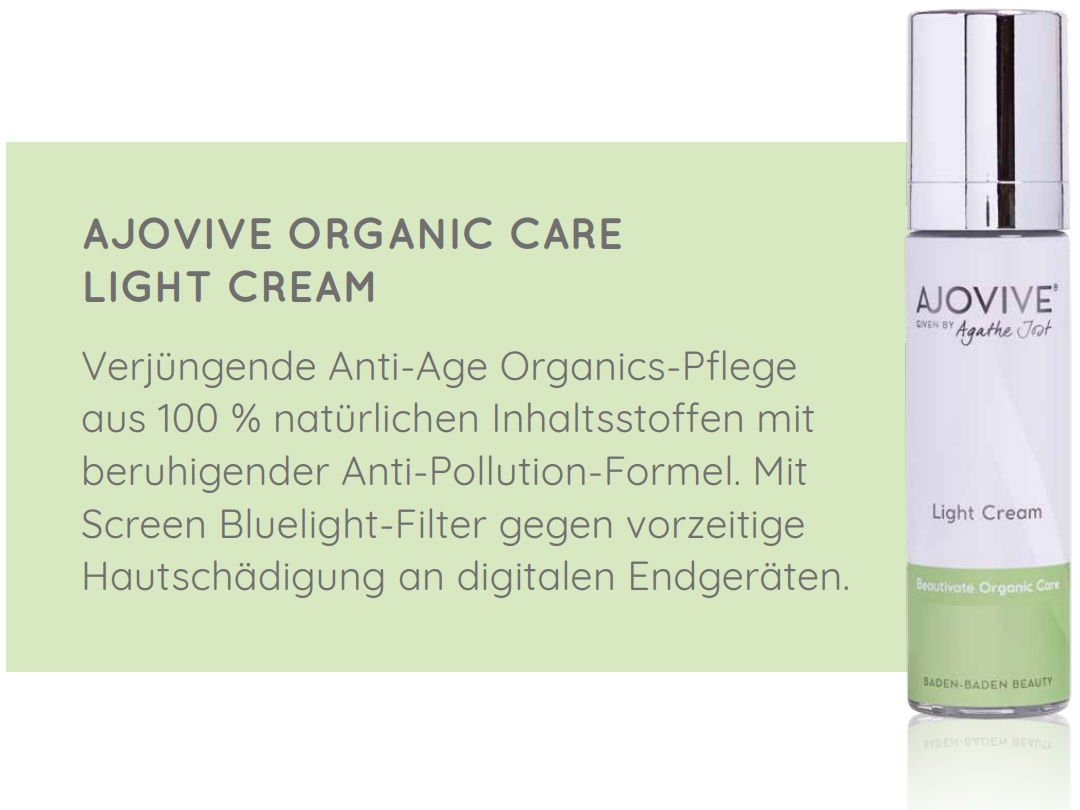 ajovive organic care light cream